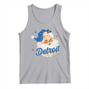 Christmas Detroit Football Tank Top Vintage Santa Lions Fan TS10 Athletic Heather Print Your Wear