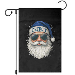 Vintage Detroit Football Christmas Garden Flag Funny Retro Santa Lions Fan Xmas TS10 Black Print Your Wear