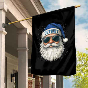 Vintage Detroit Football Christmas Garden Flag Funny Retro Santa Lions Fan Xmas TS10 Print Your Wear