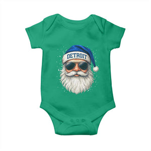 Vintage Detroit Football Christmas Baby Onesie Funny Retro Santa Lions Fan Xmas TS10 Irish Green Print Your Wear