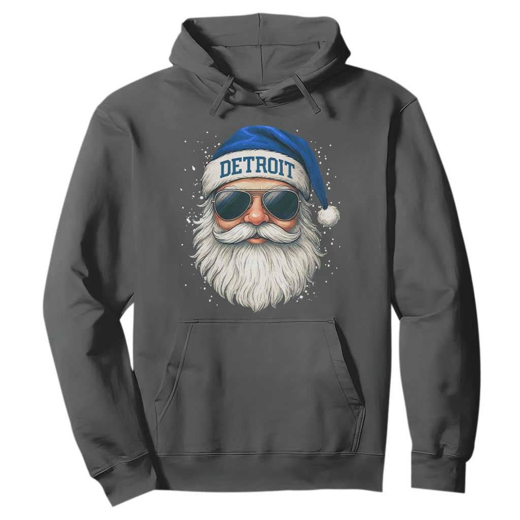 Vintage LF Football Christmas Hoodie Funny Retro Santa Sports Fan Xmas TS10 Dark Heather Print Your Wear