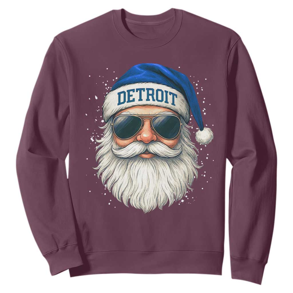 Vintage LF Football Christmas Sweatshirt Funny Retro Santa Sports Fan Xmas TS10 Maroon Print Your Wear
