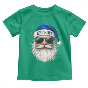 Vintage Detroit Football Christmas Toddler T Shirt Funny Retro Santa Lions Fan Xmas TS10 Irish Green Print Your Wear