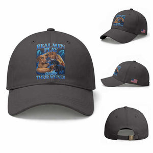 Funny Dachshund Dog Dad Baseball Cap Real Men Play With Their Wiener Funny Offensive