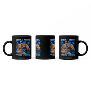 Funny Dachshund Dog Dad Coffee Mug Real Men Play With Their Wiener Funny Offensive TS10 Print Your Wear