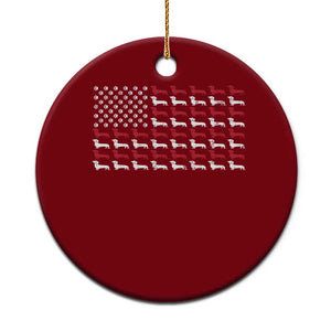 American Flag Vintage Patriotic Dachshund Dad Ceramic Ornament Weiner Dog Fathers Day Gifts For Dog Lovers Dad TS10 1pc Red Print Your Wear