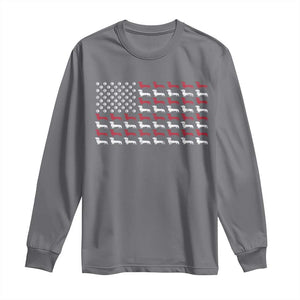 American Flag Vintage Patriotic Dachshund Dad Long Sleeve Shirt Weiner Dog Fathers Day Gifts For Dog Lovers Dad TS10 Charcoal Print Your Wear