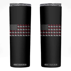 American Flag Vintage Patriotic Dachshund Dad Skinny Tumbler Weiner Dog Fathers Day Gifts For Dog Lovers Dad TS10 Black Print Your Wear