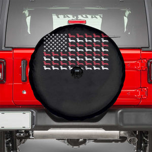 American Flag Vintage Patriotic Dachshund Dad Spare Tire Cover Weiner Dog Fathers Day Gifts For Dog Lovers Dad TS10 Black Print Your Wear