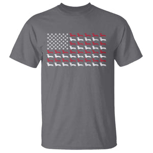 American Flag Vintage Patriotic Dachshund Dad T Shirt Weiner Dog Fathers Day Gifts For Dog Lovers Dad TS10 Charcoal Print Your Wear