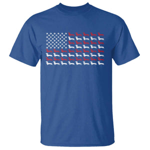 American Flag Vintage Patriotic Dachshund Dad T Shirt Weiner Dog Fathers Day Gifts For Dog Lovers Dad TS10 Royal Blue Print Your Wear