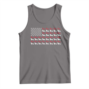 American Flag Vintage Patriotic Dachshund Dad Tank Top Weiner Dog Fathers Day Gifts For Dog Lovers Dad TS10 Deep Heather Print Your Wear