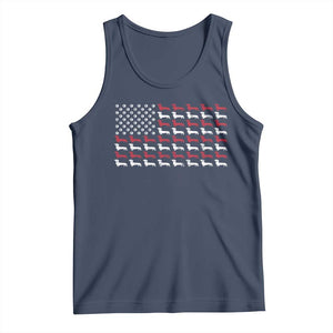 American Flag Vintage Patriotic Dachshund Dad Tank Top Weiner Dog Fathers Day Gifts For Dog Lovers Dad TS10 Navy Print Your Wear