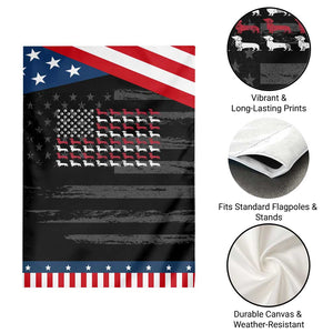 American Flag Vintage Patriotic Dachshund Dad Garden Flag Weiner Dog Fathers Day Gifts For Dog Lovers Dad TS10 Print Your Wear