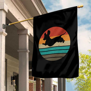 Vintage Dachshund Garden Flag 60s 70s Retro Grunge Weiner Dog Love TS10 Print Your Wear