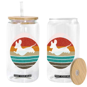 Vintage Dachshund Glass Can 60s 70s Retro Grunge Weiner Dog Love TS10 Print Your Wear