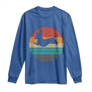 Vintage Dachshund Long Sleeve Shirt 60s 70s Retro Grunge Weiner Dog Love TS10 Royal Blue Print Your Wear
