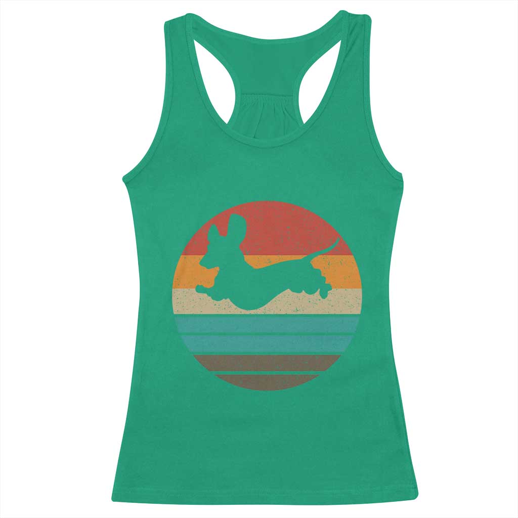 Vintage Dachshund Racerback Tank Top 60s 70s Retro Grunge Weiner Dog Love TS10 Irish Green Print Your Wear