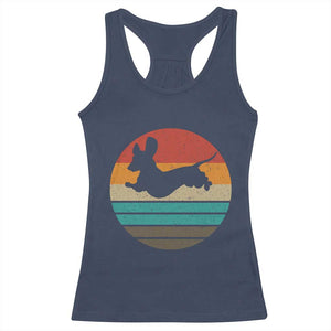 Vintage Dachshund Racerback Tank Top 60s 70s Retro Grunge Weiner Dog Love TS10 Navy Print Your Wear