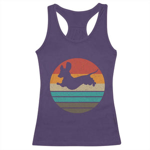 Vintage Dachshund Racerback Tank Top 60s 70s Retro Grunge Weiner Dog Love TS10 Purple Print Your Wear