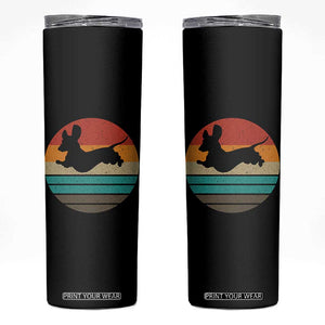 Vintage Dachshund Skinny Tumbler 60s 70s Retro Grunge Weiner Dog Love TS10 Black Print Your Wear