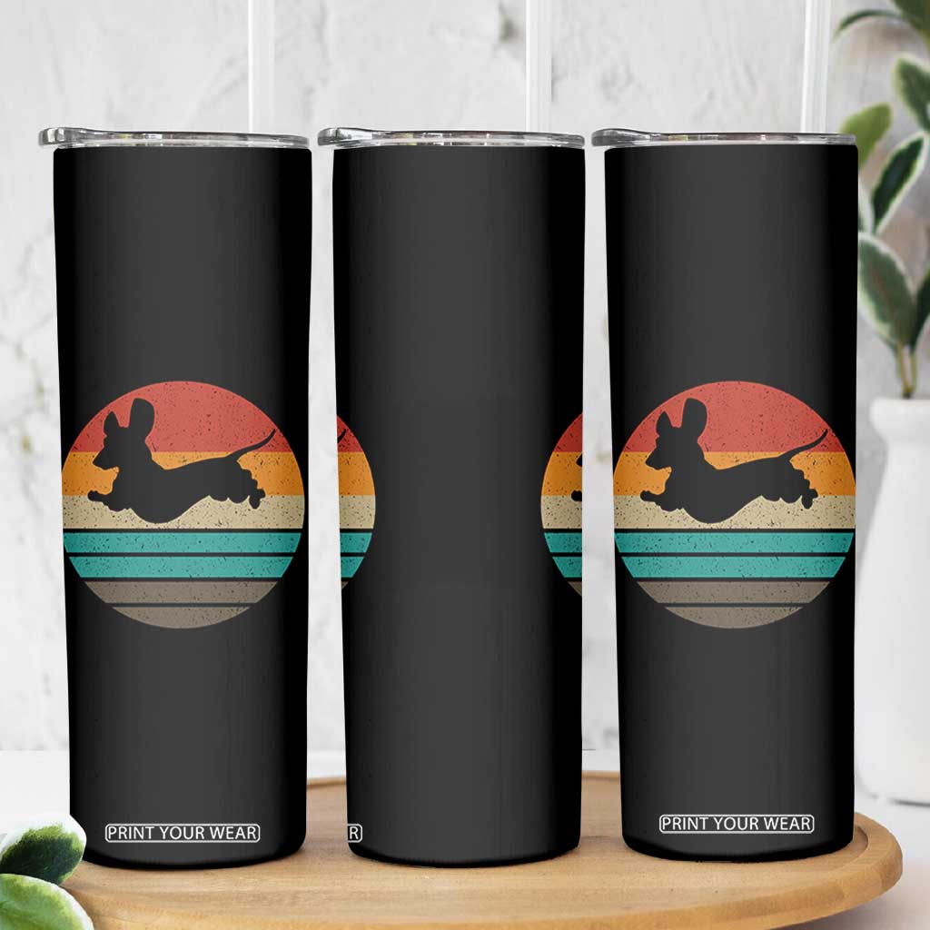 Vintage Dachshund Skinny Tumbler 60s 70s Retro Grunge Weiner Dog Love TS10 Print Your Wear