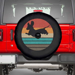 Vintage Dachshund Spare Tire Cover 60s 70s Retro Grunge Weiner Dog Love TS10 Black Print Your Wear