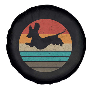 Vintage Dachshund Spare Tire Cover 60s 70s Retro Grunge Weiner Dog Love TS10 Print Your Wear