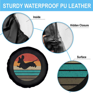 Vintage Dachshund Spare Tire Cover 60s 70s Retro Grunge Weiner Dog Love TS10 Print Your Wear