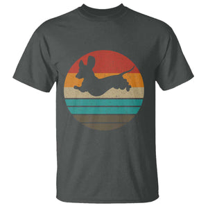 Vintage Dachshund T Shirt 60s 70s Retro Grunge Weiner Dog Love TS10 Dark Heather Print Your Wear