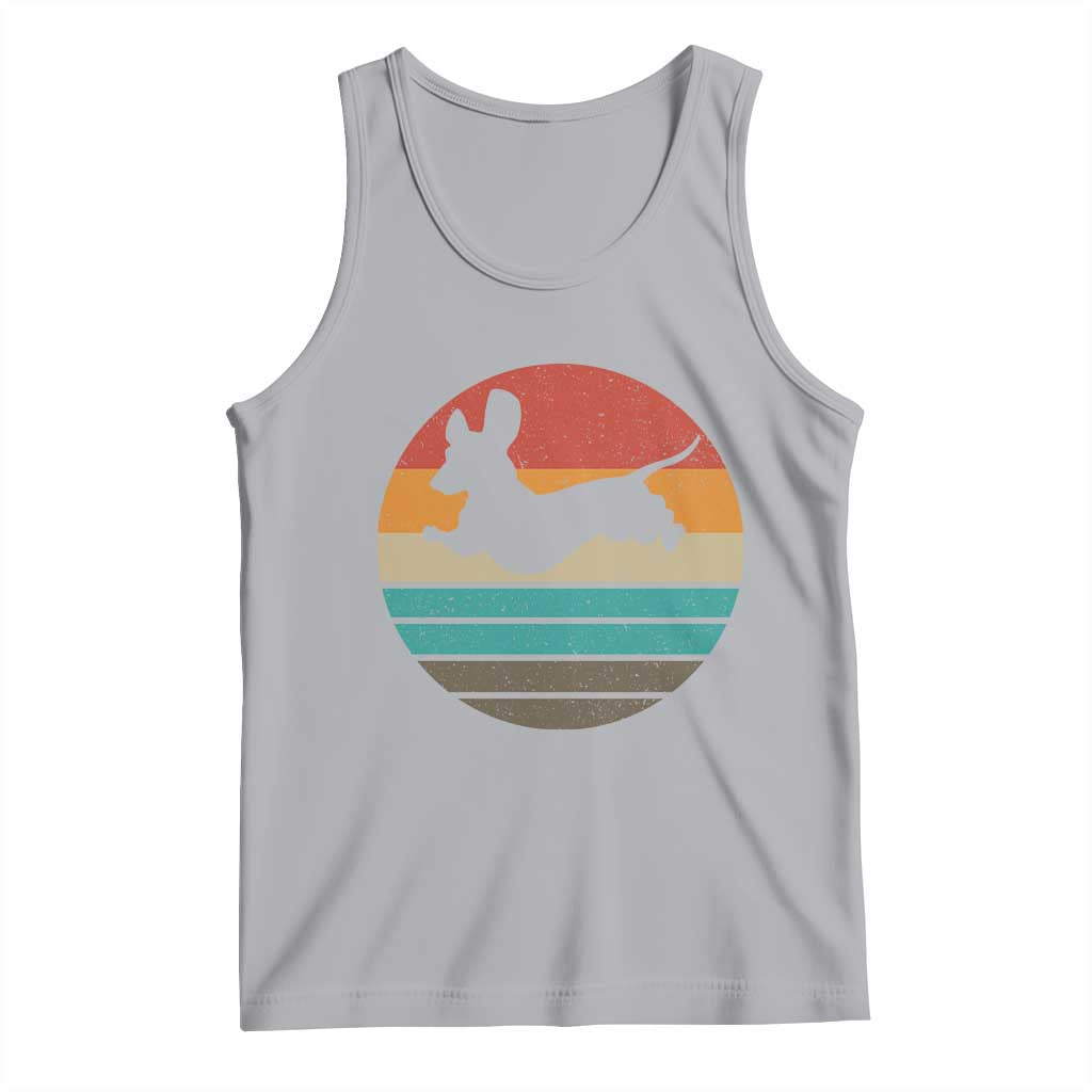 Vintage Dachshund Tank Top 60s 70s Retro Grunge Weiner Dog Love TS10 Athletic Heather Print Your Wear