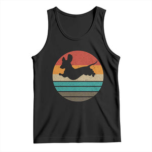 Vintage Dachshund Tank Top 60s 70s Retro Grunge Weiner Dog Love TS10 Black Print Your Wear