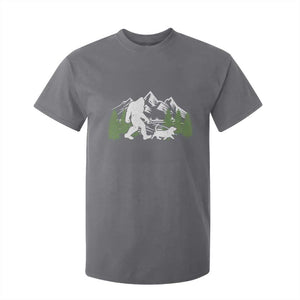Bigfoot Walking Dachshund T Shirt For Kid Funny Wiener Dog Gift Sasquatch TS10 Charcoal Print Your Wear