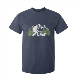 Bigfoot Walking Dachshund T Shirt For Kid Funny Wiener Dog Gift Sasquatch TS10 Navy Print Your Wear