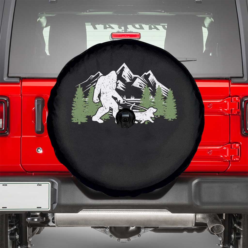 Bigfoot Walking Dachshund Spare Tire Cover Funny Wiener Dog Gift Sasquatch TS10 Black Print Your Wear
