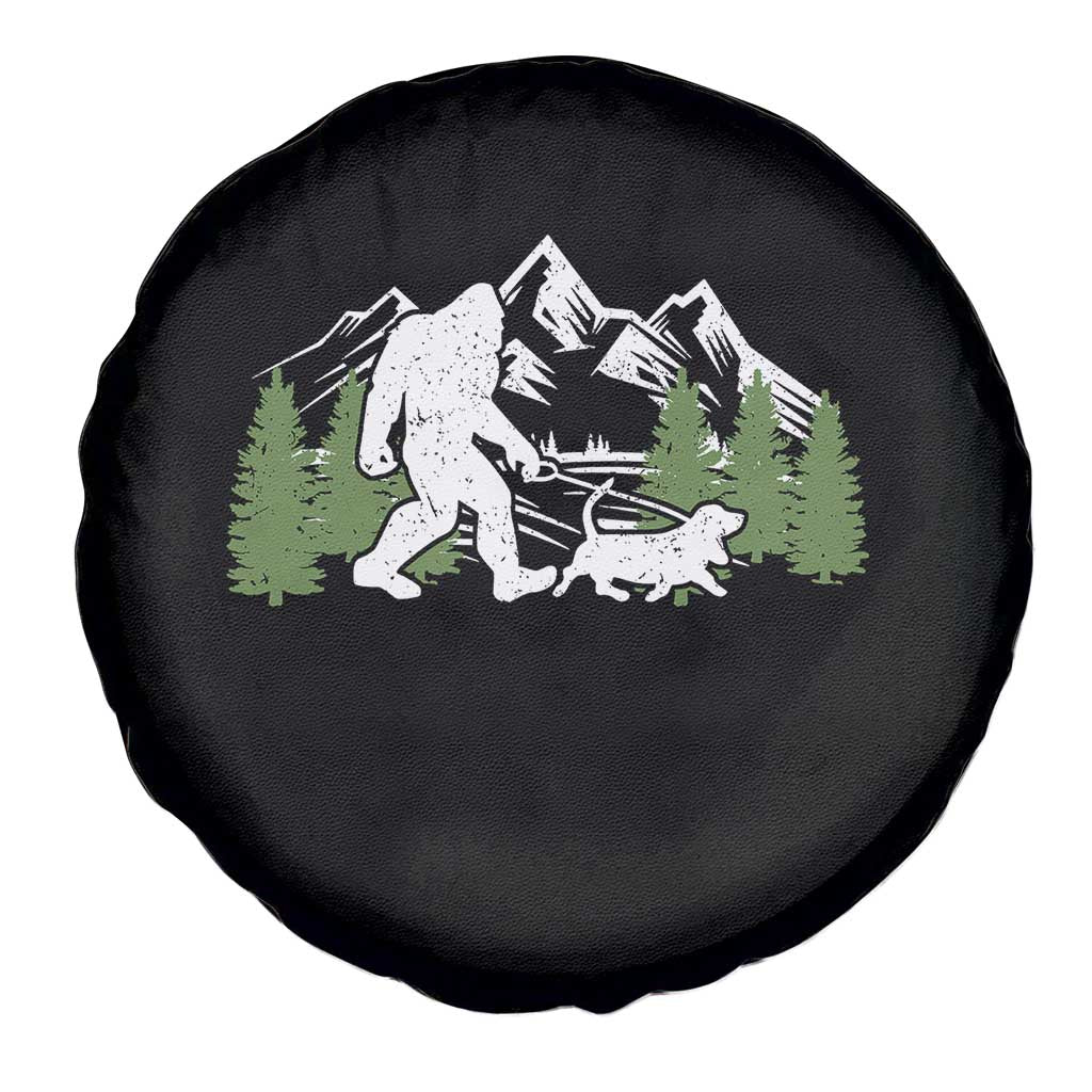 Bigfoot Walking Dachshund Spare Tire Cover Funny Wiener Dog Gift Sasquatch TS10 Print Your Wear
