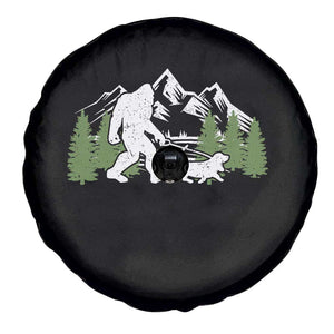 Bigfoot Walking Dachshund Spare Tire Cover Funny Wiener Dog Gift Sasquatch TS10 Print Your Wear