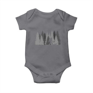 Bigfoot Walking Dachshund Baby Onesie Funny Wiener Dog Gift Forest Sasquatch Yeti TS10 Charcoal Print Your Wear