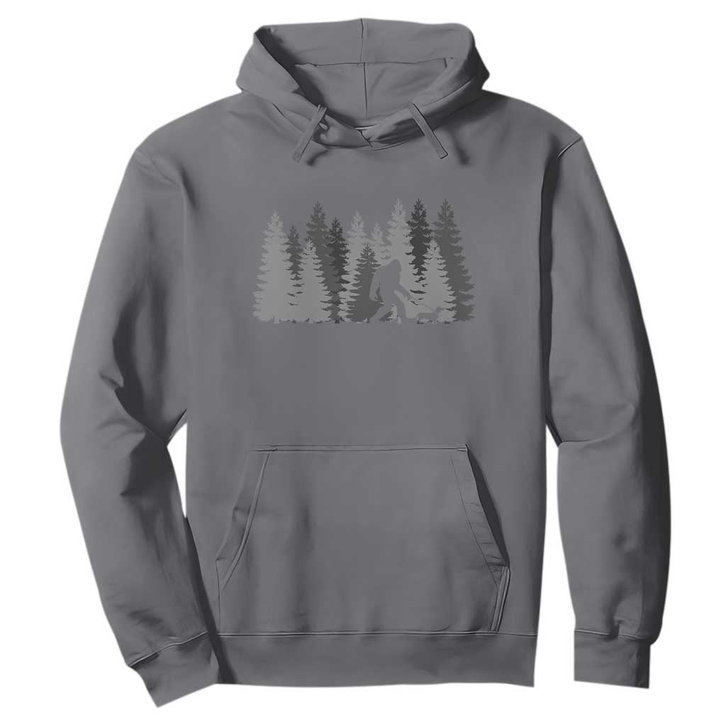 Bigfoot Walking Dachshund Hoodie Funny Wiener Dog Gift Forest Sasquatch Yeti TS10 Charcoal Print Your Wear