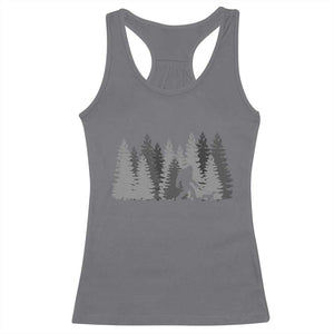 Bigfoot Walking Dachshund Racerback Tank Top Funny Wiener Dog Gift Forest Sasquatch Yeti TS10 Charcoal Print Your Wear