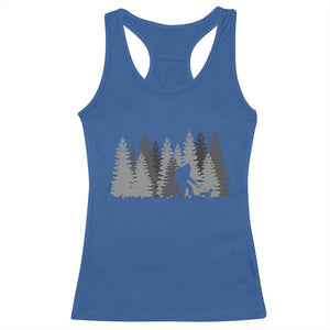 Bigfoot Walking Dachshund Racerback Tank Top Funny Wiener Dog Gift Forest Sasquatch Yeti TS10 Royal Blue Print Your Wear