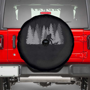 Bigfoot Walking Dachshund Spare Tire Cover Funny Wiener Dog Gift Forest Sasquatch Yeti TS10 Black Print Your Wear