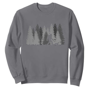 Bigfoot Walking Dachshund Sweatshirt Funny Wiener Dog Gift Forest Sasquatch Yeti TS10 Charcoal Print Your Wear