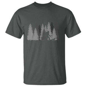 Bigfoot Walking Dachshund T Shirt Funny Wiener Dog Gift Forest Sasquatch Yeti TS10 Dark Heather Print Your Wear