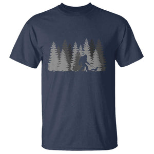 Bigfoot Walking Dachshund T Shirt Funny Wiener Dog Gift Forest Sasquatch Yeti TS10 Navy Print Your Wear