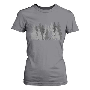 Bigfoot Walking Dachshund T Shirt For Women Funny Wiener Dog Gift Forest Sasquatch Yeti TS10 Charcoal Print Your Wear
