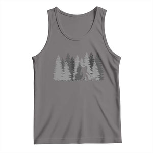 Bigfoot Walking Dachshund Tank Top Funny Wiener Dog Gift Forest Sasquatch Yeti TS10 Deep Heather Print Your Wear