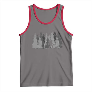 Bigfoot Walking Dachshund Tank Top Funny Wiener Dog Gift Forest Sasquatch Yeti TS10 Deep Heather Red Print Your Wear