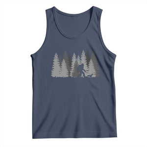 Bigfoot Walking Dachshund Tank Top Funny Wiener Dog Gift Forest Sasquatch Yeti TS10 Navy Print Your Wear