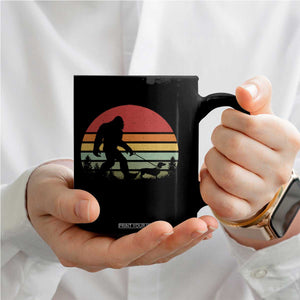 Retro Bigfoot Walking Dachshund Coffee Mug Funny Doxie Wiener Dog Walker Vintage 70s 80s TS10 Print Your Wear